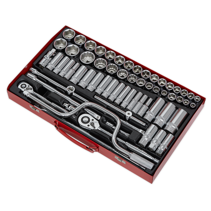 Premier Metric/Imperial/Whitworth Socket Set 3/8" & 1/2"Sq Drive 64pc