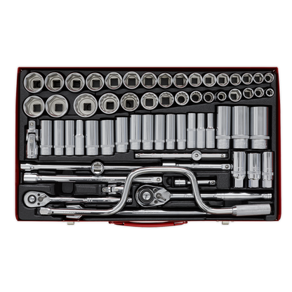 Premier Metric/Imperial/Whitworth Socket Set 3/8" & 1/2"Sq Drive 64pc