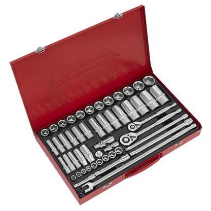 Premier Socket Set 3/8" & 1/2"Sq Drive 50pc