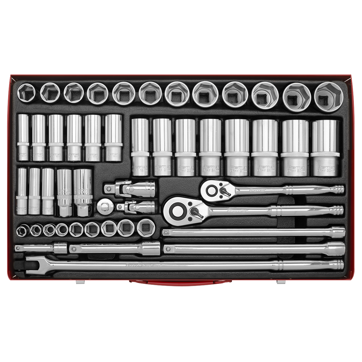 Premier Socket Set 3/8" & 1/2"Sq Drive 50pc