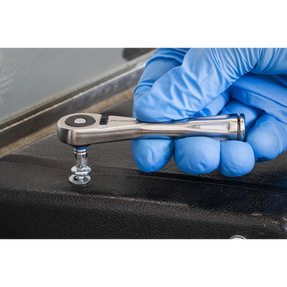 Premier Stainless Steel Micro Bit Driver Ratchet 1/4"Hex