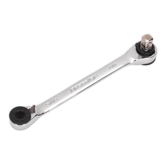 Premier Ratchet Spanner 1/4"Hex x 5/16"Hex Drive with 1/4"Sq Drive Adaptor