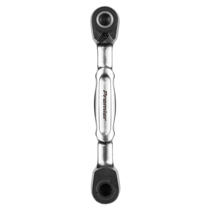 Micro Ratchet Bit Driver & Wrench 1/4"Sq & 1/4"Hex Drive
