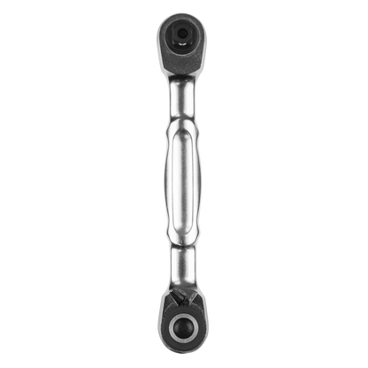 Micro Ratchet Bit Driver & Wrench 1/4"Sq & 1/4"Hex Drive