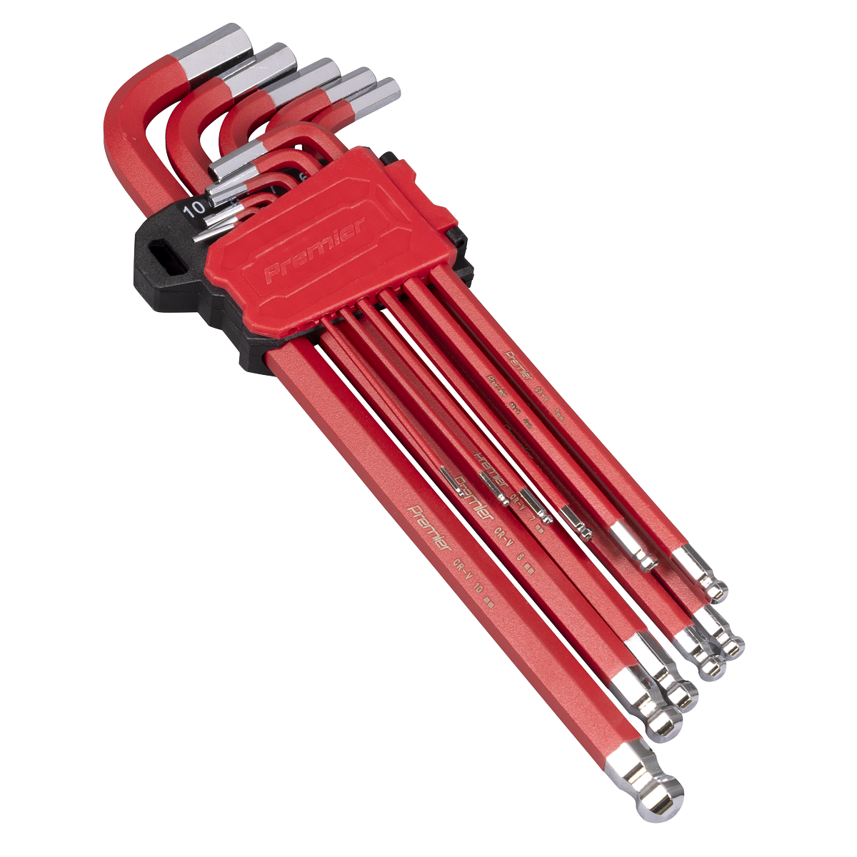 Premier Extra-Long Ball-End Hex Key Set 11pc