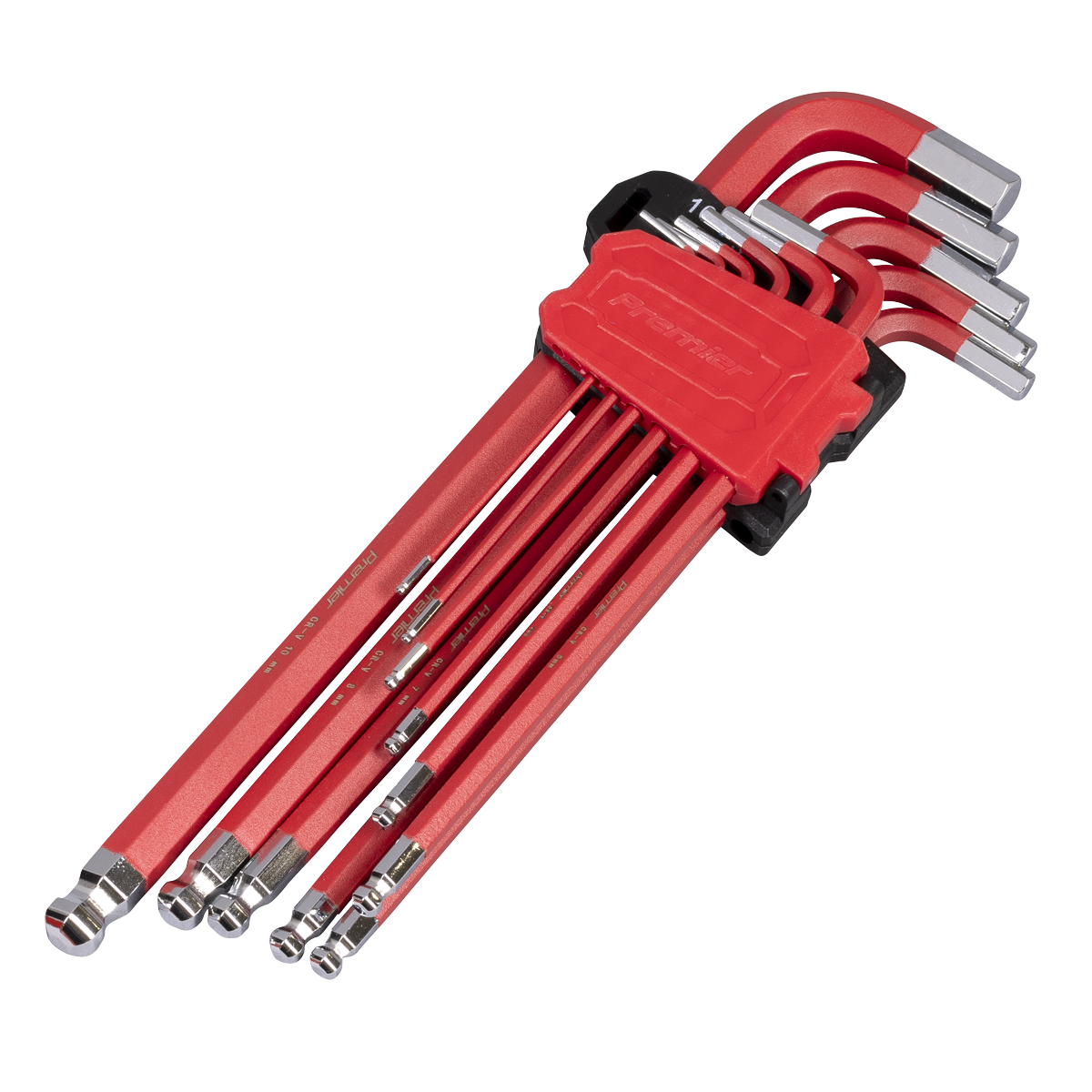 Premier Extra-Long Ball-End Hex Key Set 11pc