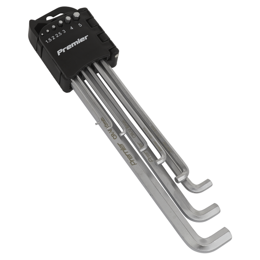 Premier Extra-Long Stubby Element Hex Key Set 9pc