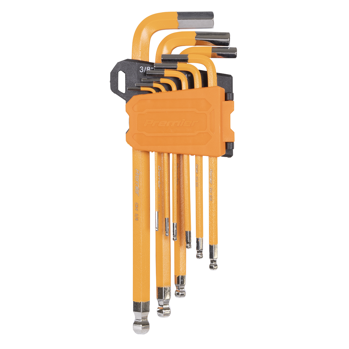 Premier Imperial Long Hex Key Set Ball-End 9pc