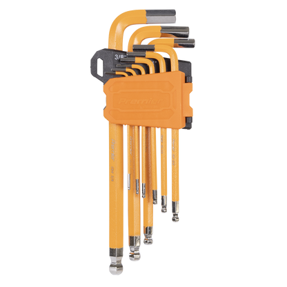 Premier Imperial Long Hex Key Set Ball-End 9pc