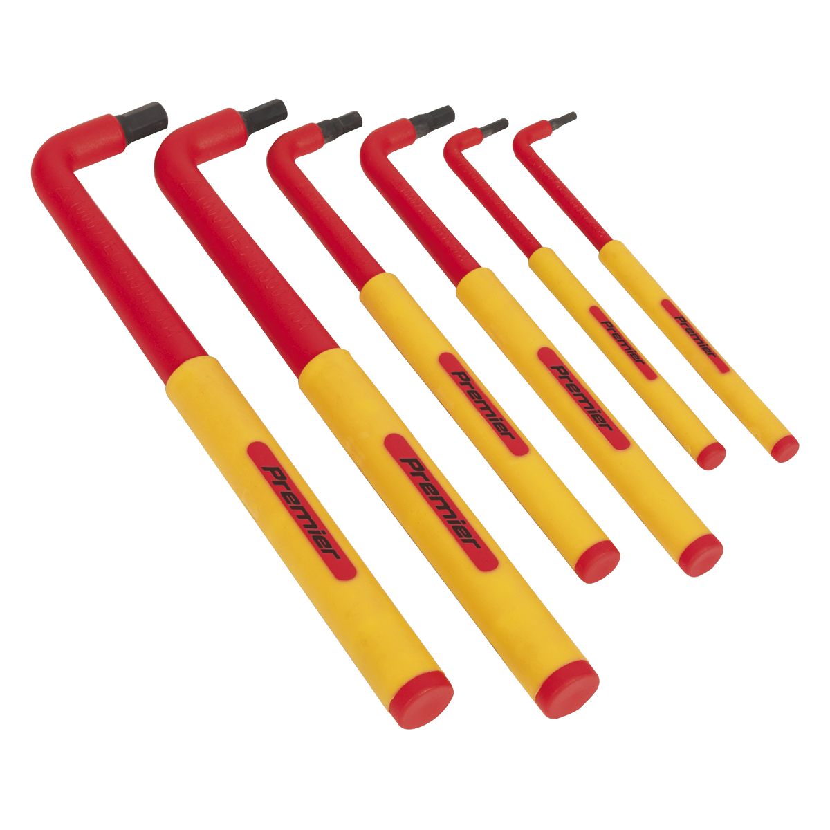 Premier Extra-Long Hex Key Set 6pc - VDE Approved