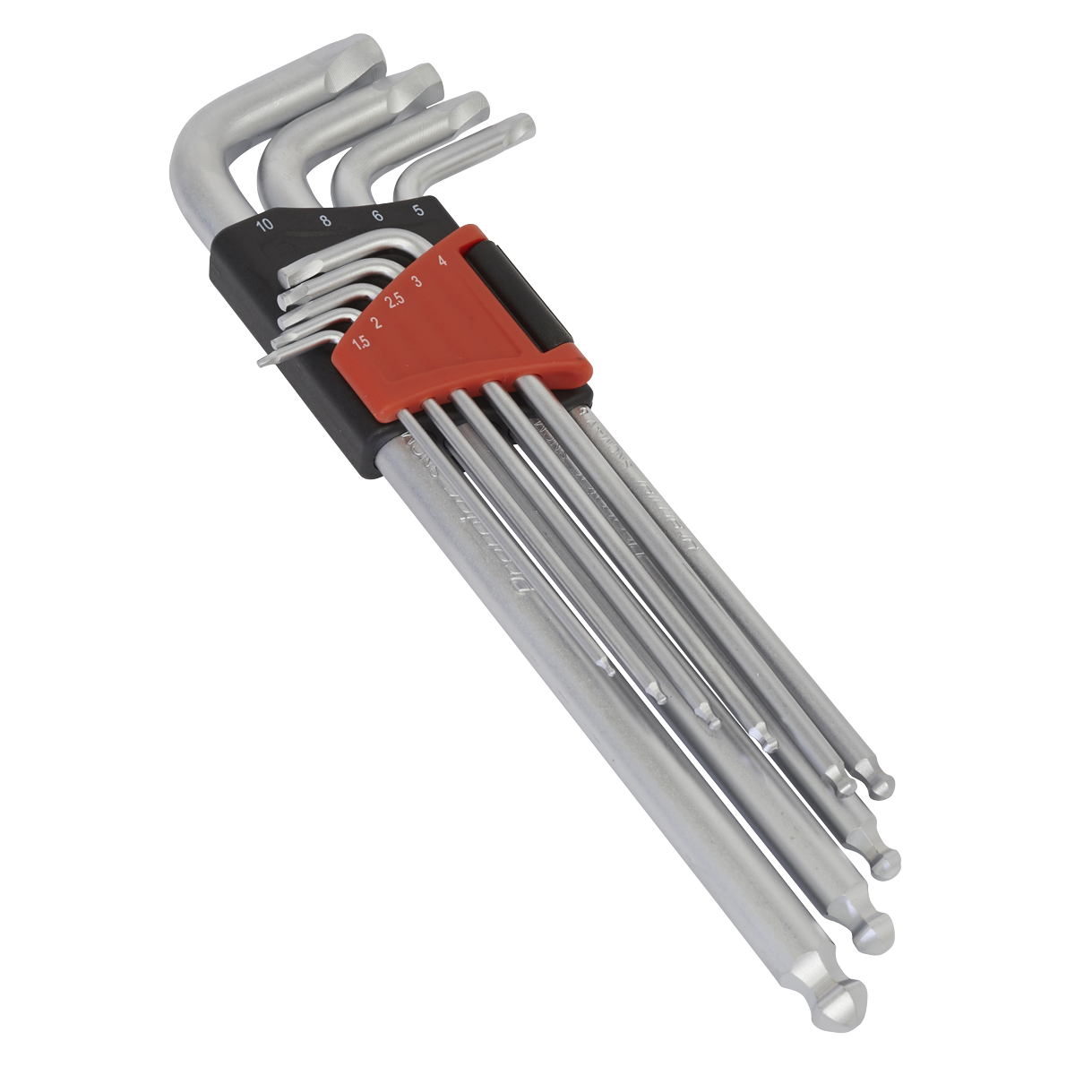 Premier Lock-On™ Extra-Long Ball-End Hex Key Set 9pc