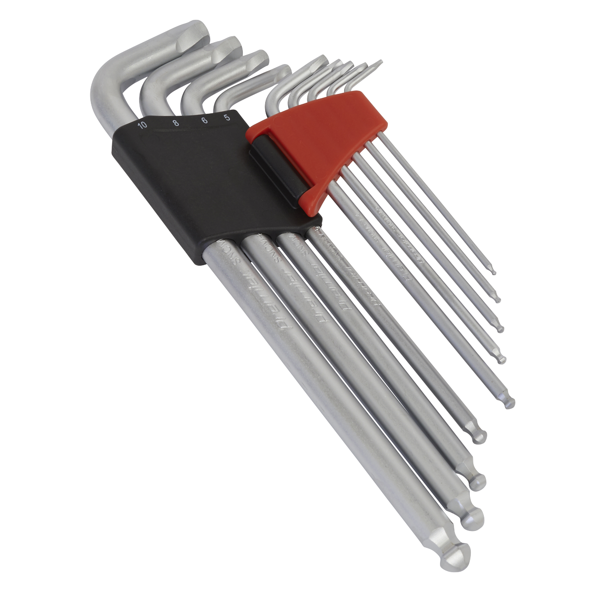 Premier Lock-On™ Extra-Long Ball-End Hex Key Set 9pc
