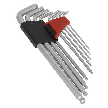 Premier Lock-On™ Extra-Long Ball-End Hex Key Set 9pc