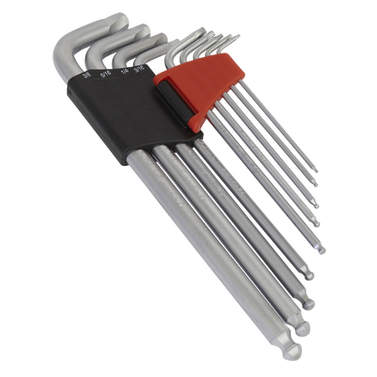 Premier Imperial Lock-On™ Extra-Long Ball-End Hex Key Set 9pc