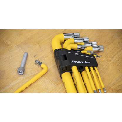 Premier Jumbo Anti-Slip Spline Key Set 9pc