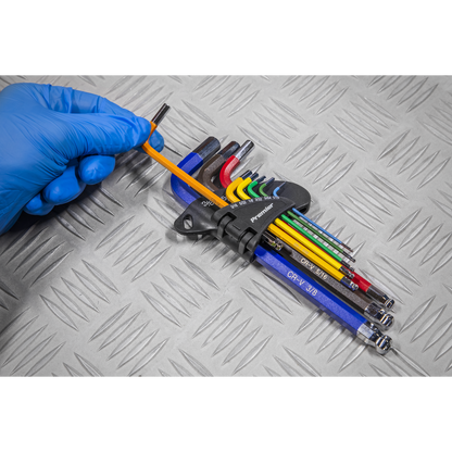 Premier Imperial Long Ball-End Hex Key Set 9pc