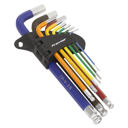 Premier Imperial Long Ball-End Hex Key Set 9pc