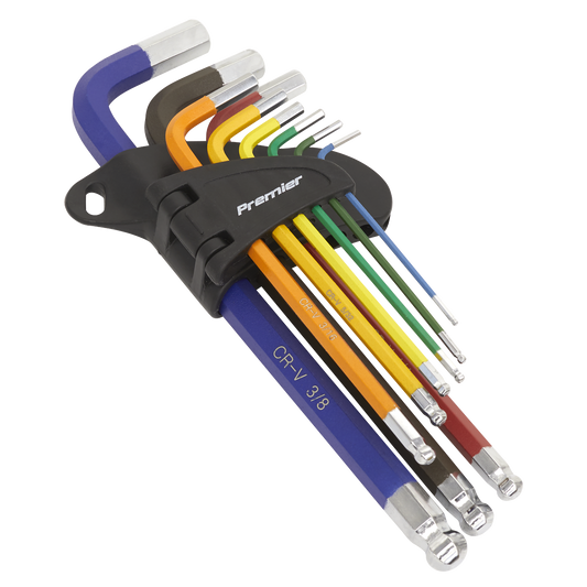 Premier Imperial Long Ball-End Hex Key Set 9pc