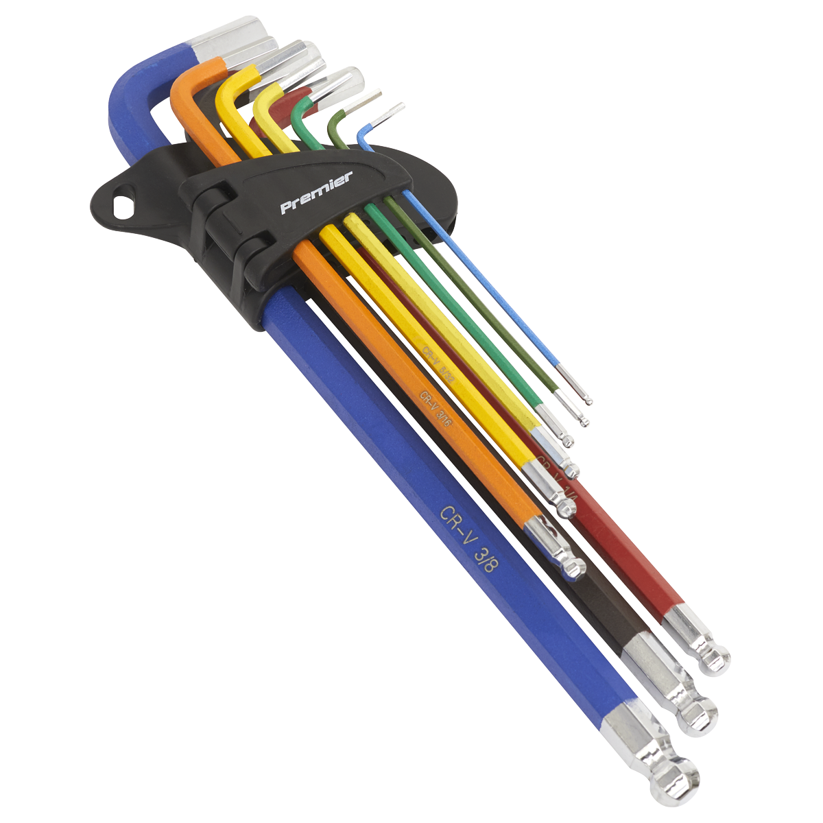 Premier Imperial Extra-Long Ball-End Hex Key Set 9pc