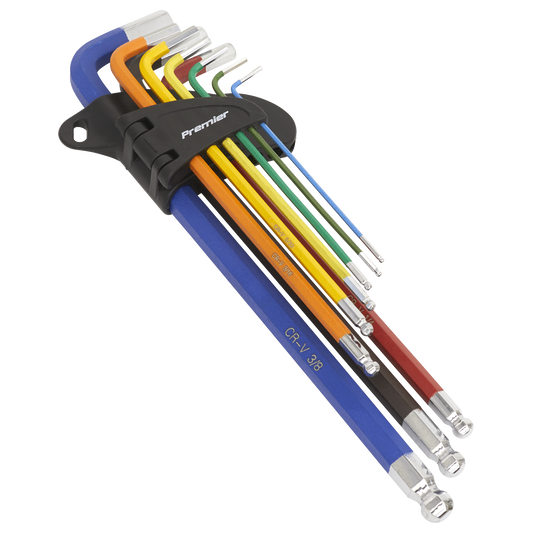 Premier Imperial Extra-Long Ball-End Hex Key Set 9pc