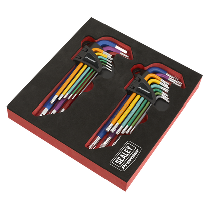 TRX-Star* & Ball-End Hex Key Set 18pc Long Anti-Slip