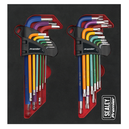 TRX-Star* & Ball-End Hex Key Set 18pc Long Anti-Slip