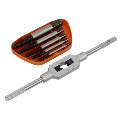 Helix Type Screw Extractor Set with Wrench 6pc
