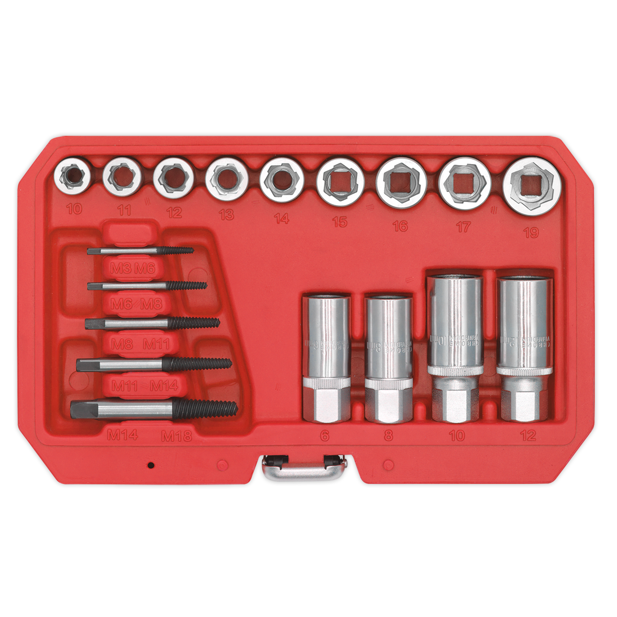 Premier Bolt, Stud & Screw Extractor Set 18pc