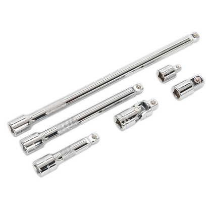 Premier Wobble/Rigid Extension Bar, Adaptor & Universal Joint Set 3/8"Sq Drive 6pc