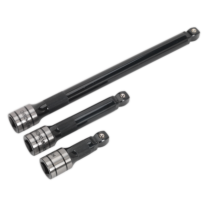 Premier Black Wobble/Rigid Extension Bar Set - 3pc