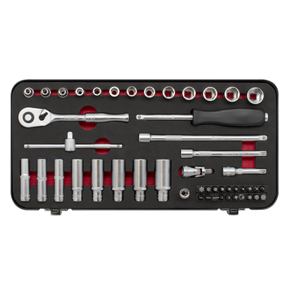 Premier Platinum Socket Set 1/4"Sq Drive 49pc