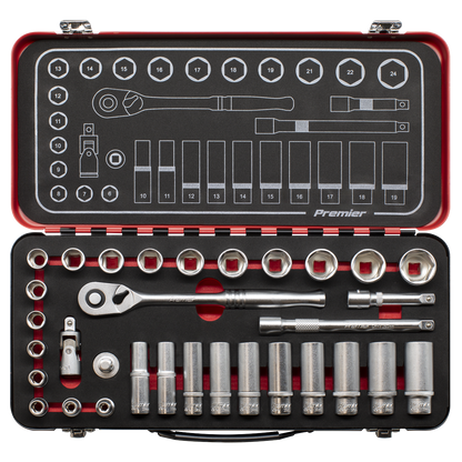 Premier Platinum Socket Set 3/8"Sq Drive 32pc