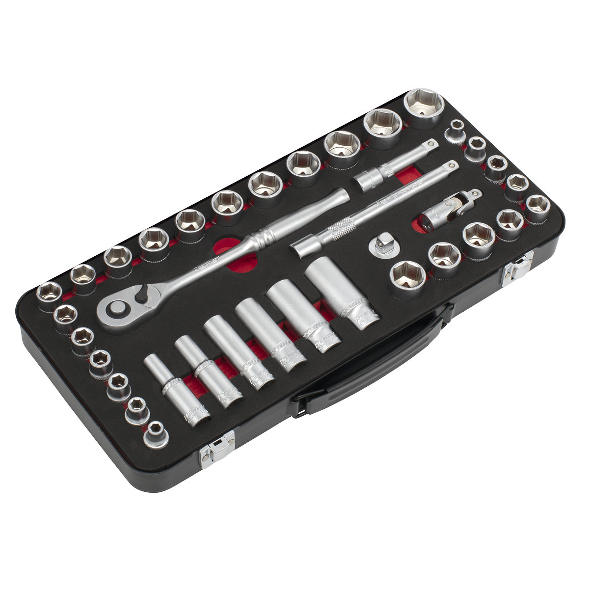 Premier Platinum Metric/Imperial Socket Set 3/8"Sq Drive 37pc