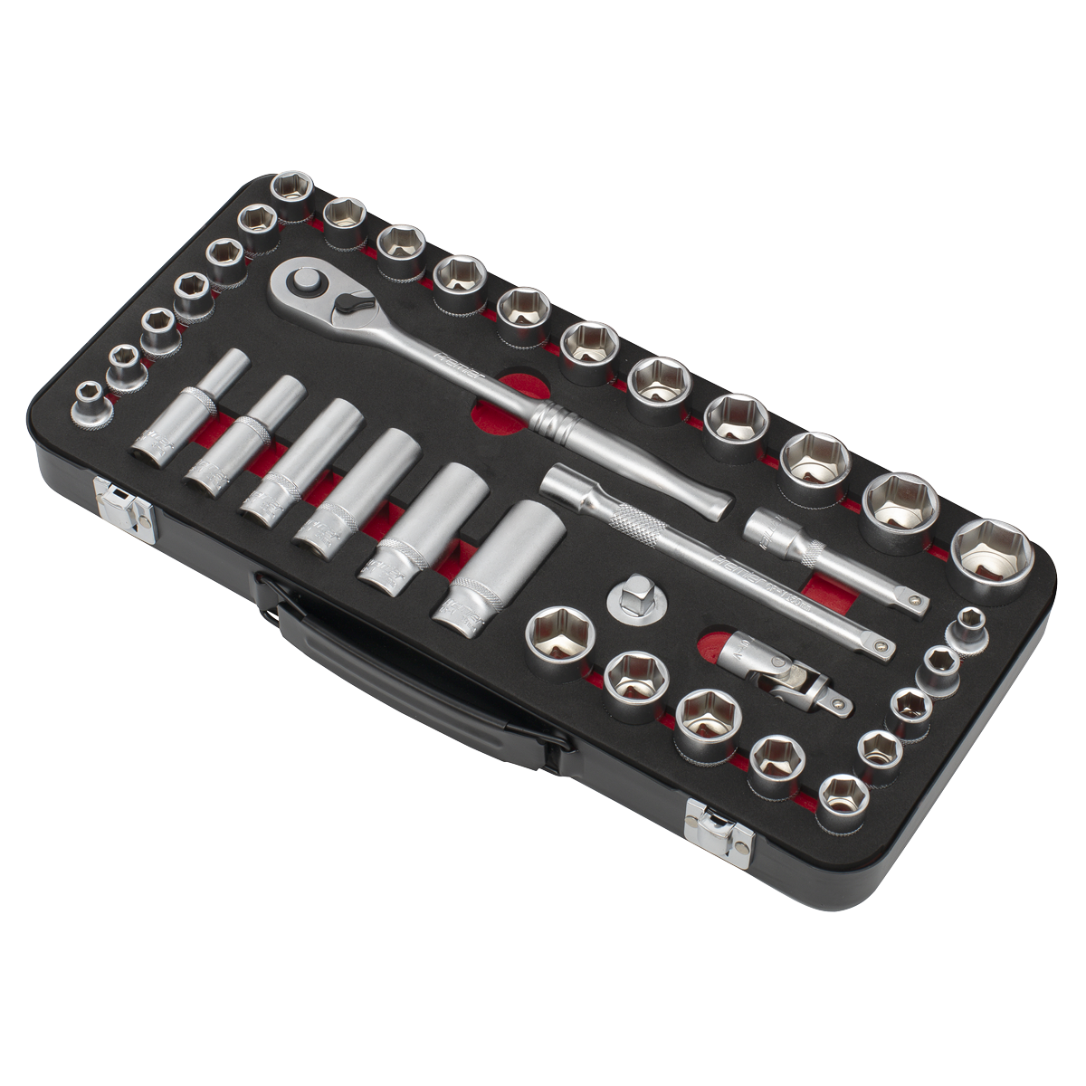 Premier Platinum Metric/Imperial Socket Set 3/8"Sq Drive 37pc