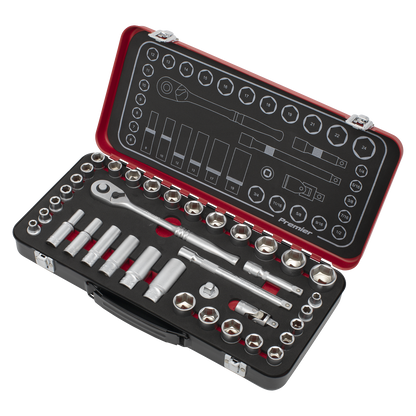Premier Platinum Metric/Imperial Socket Set 3/8"Sq Drive 37pc