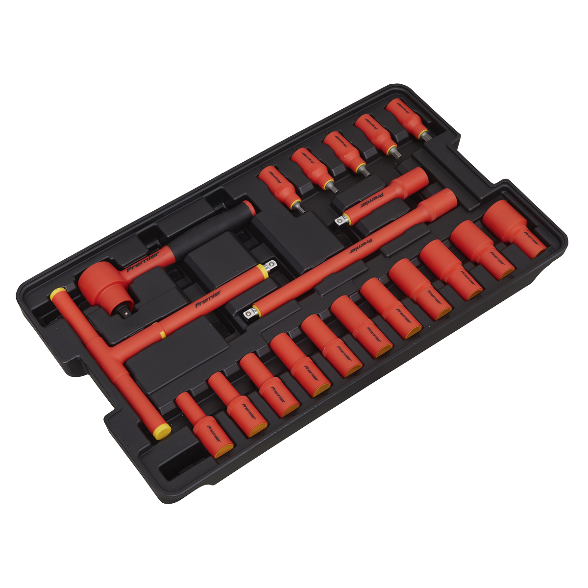 Premier Insulated Tool Kit 3/8"Sq Drive 1000V 50pc - VDE Approved