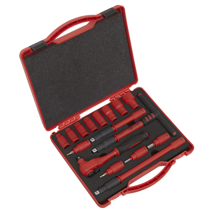 Premier Insulated Socket Set 3/8"Sq Drive 16pc - VDE Approved