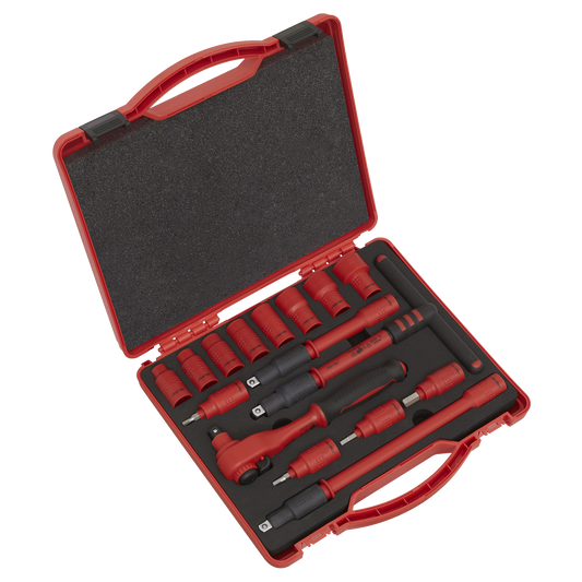 Premier Insulated Socket Set 3/8"Sq Drive 16pc - VDE Approved