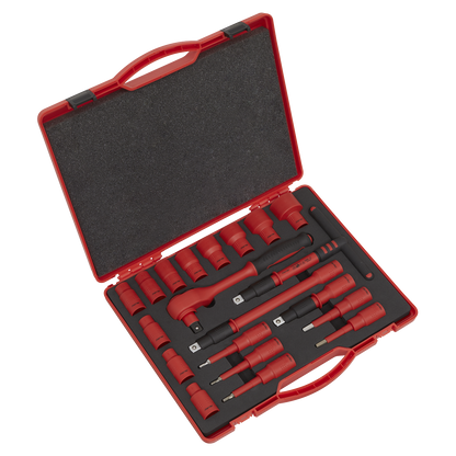 Premier Insulated Socket Set 1/2"Sq Drive 20pc - VDE Approved