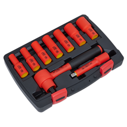 Premier Insulated Socket Set 3/8"Sq Drive 9pc - VDE Approved