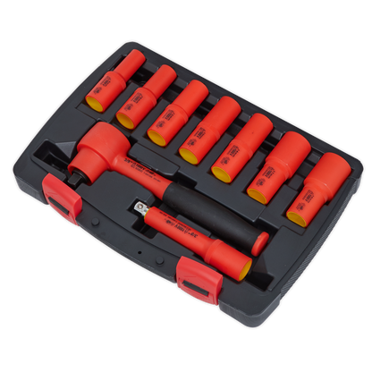 Premier Insulated Socket Set 3/8"Sq Drive 9pc - VDE Approved