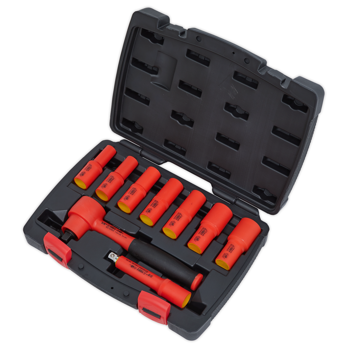 Premier Insulated Socket Set 3/8"Sq Drive 9pc - VDE Approved