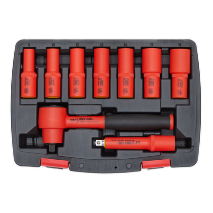 Premier Insulated Socket Set 3/8"Sq Drive 9pc - VDE Approved
