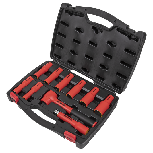 Premier Insulated Socket Set 1/2"Sq Drive 10pc - VDE Approved