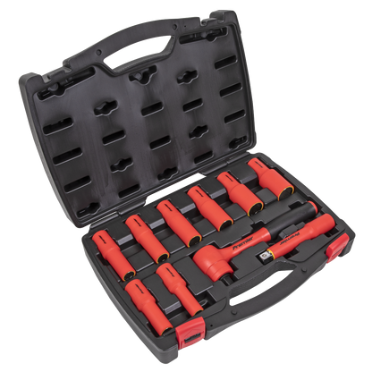 Premier Insulated Socket Set 1/2"Sq Drive 10pc - VDE Approved