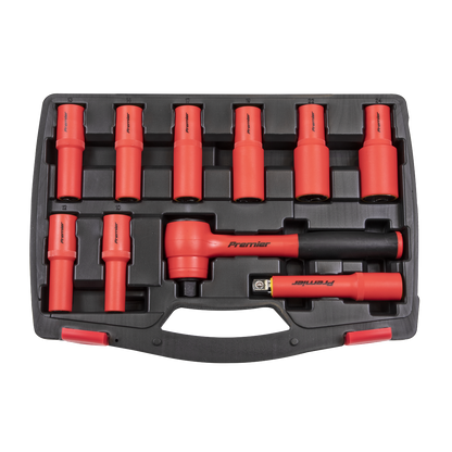 Premier Insulated Socket Set 1/2"Sq Drive 10pc - VDE Approved