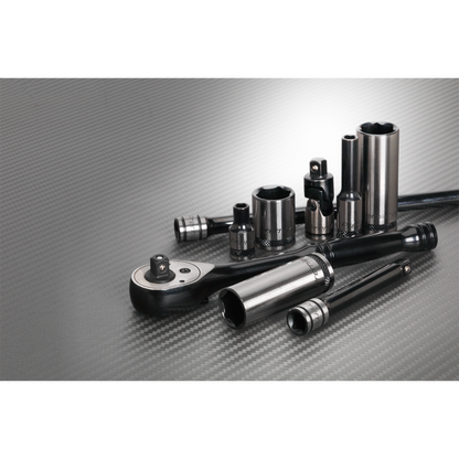 Premier Black Socket Set 1/4"Sq Drive 32pc