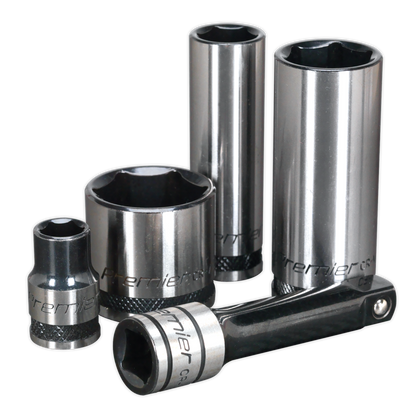 Premier Black Socket Set 3/8"Sq Drive 34pc