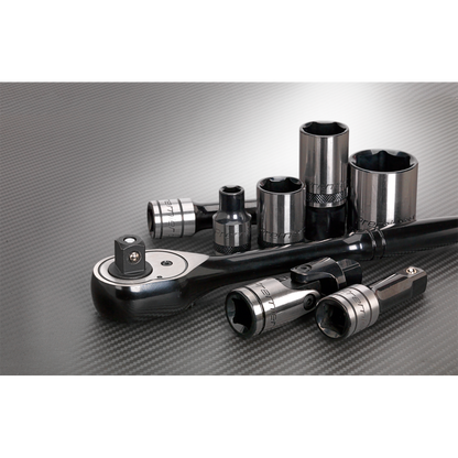 Premier Black Socket Set 1/2"Sq Drive 28pc