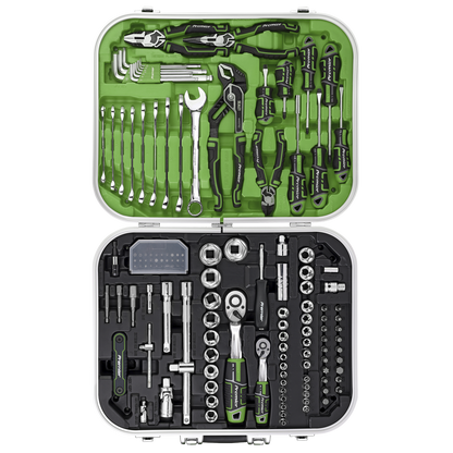 Premier Mechanic's Tool Kit 144pc - Hi-Vis Green